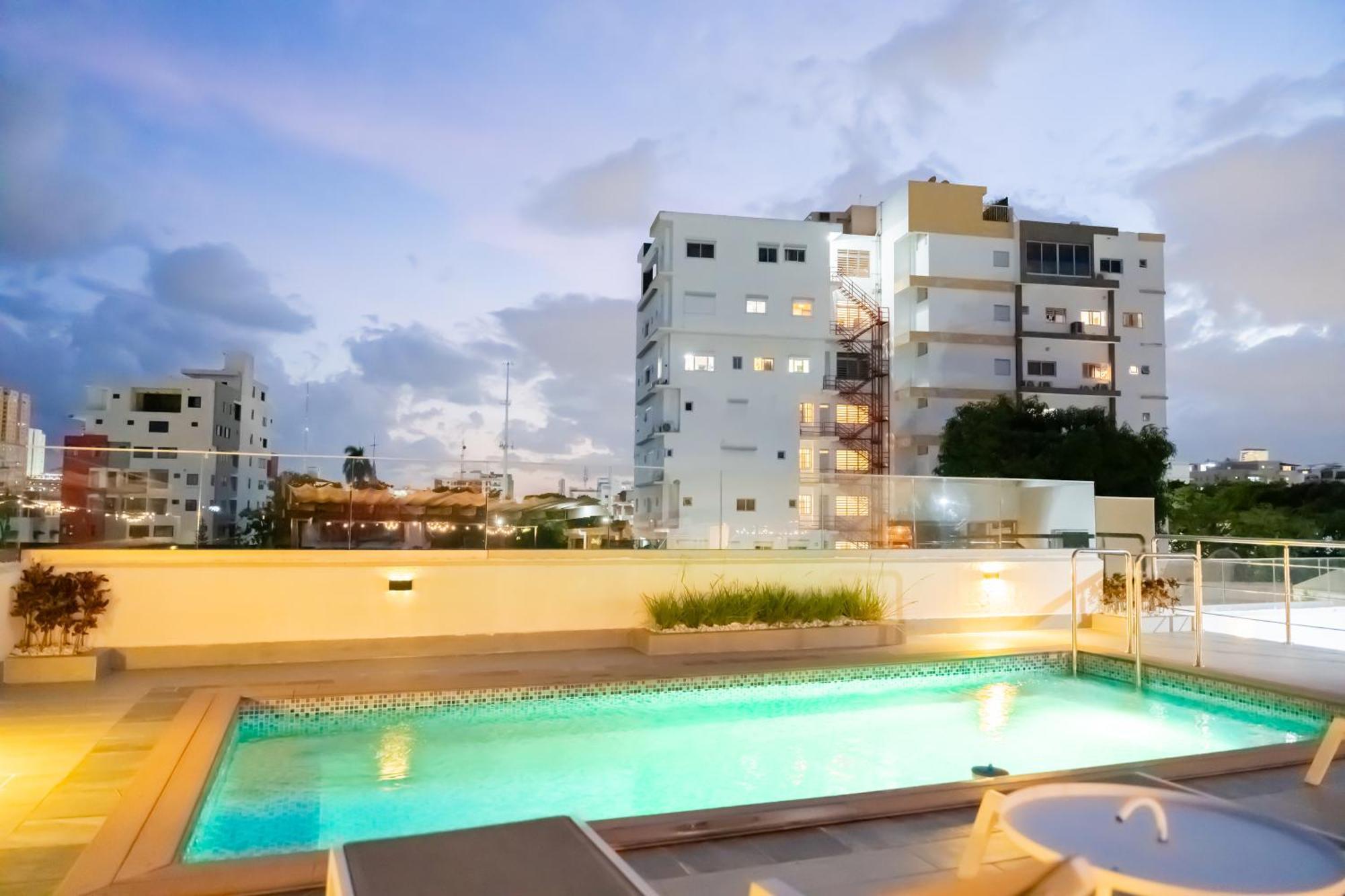 Hotel Stay Here Suites Santo Domingo Bagian luar foto